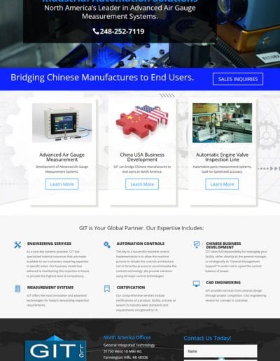 Websites for industrial companies